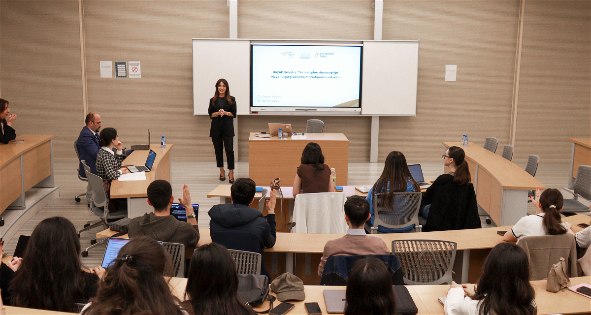 Qarabağ Dirçəliş Fondu ADA Universitetində gənclərlə maarifləndirmə görüşü keçirib