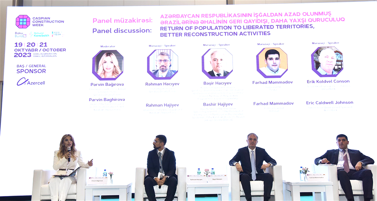 Qarabağ Dirçəliş Fondunun təşkilatçılığı ilə “Rebuild Karabakh – 2023” sərgisində panel görüşləri keçirilib