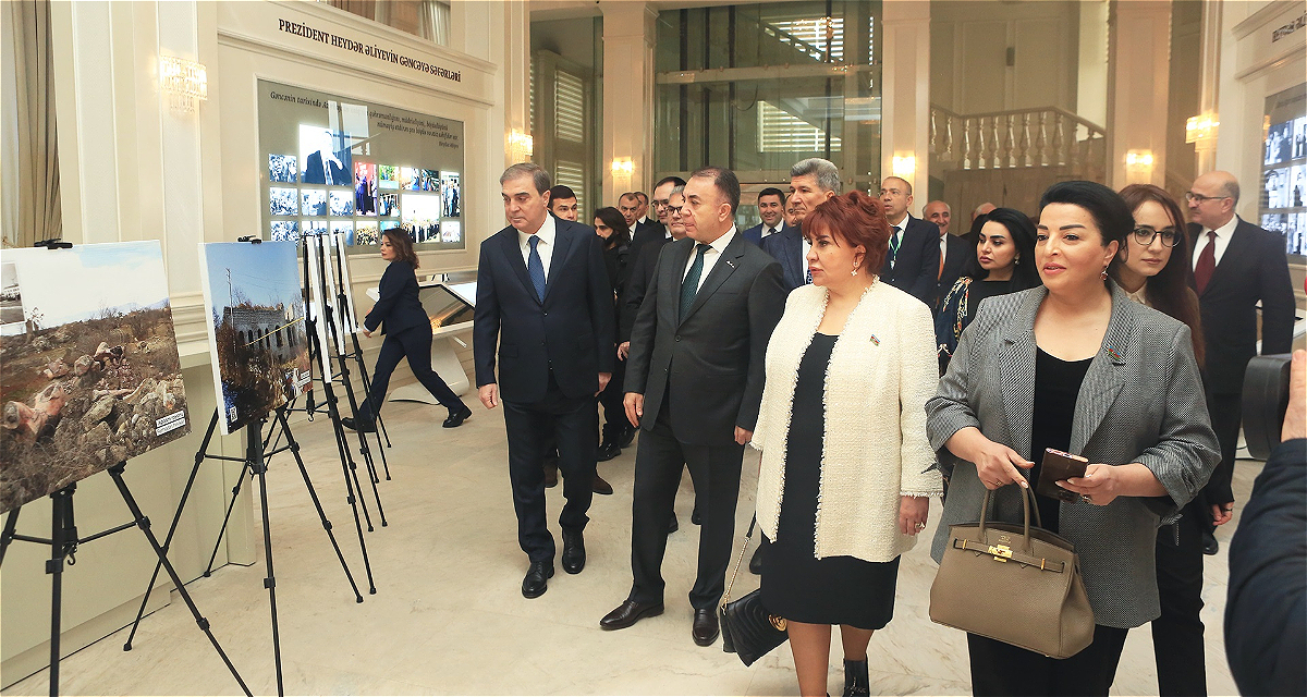 Participants of the international scientific-practical conference held in Ganja were introduced to the "Urbicide in Karabakh" photo exhibition