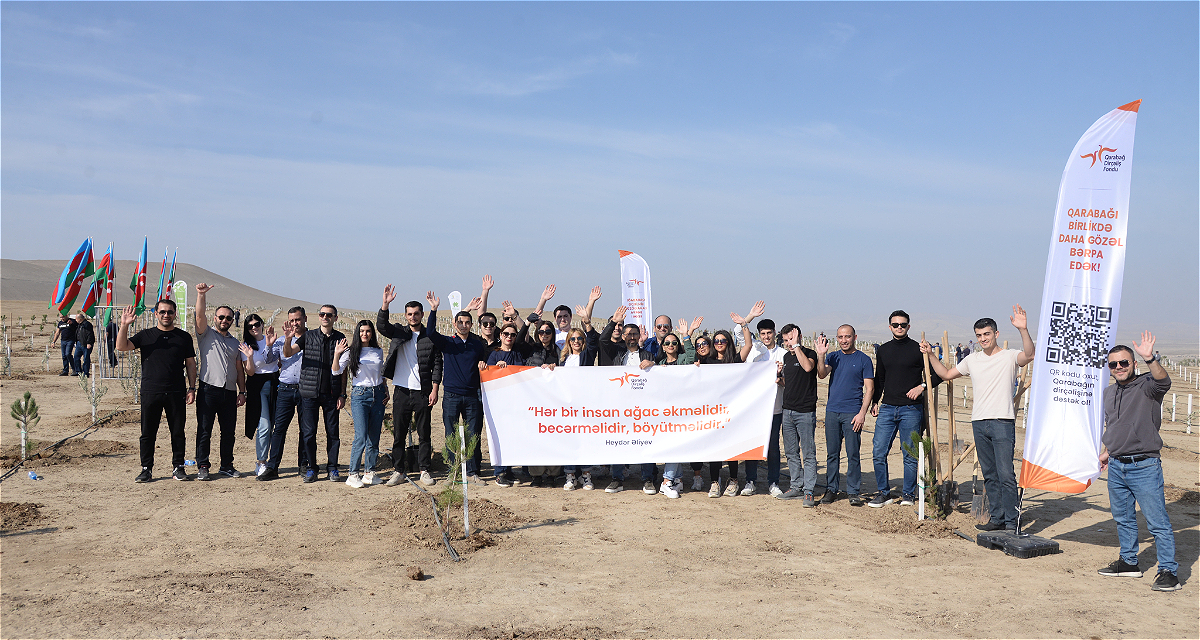 The collective of the Karabakh Revival Fund participated in a tree planting-campaign