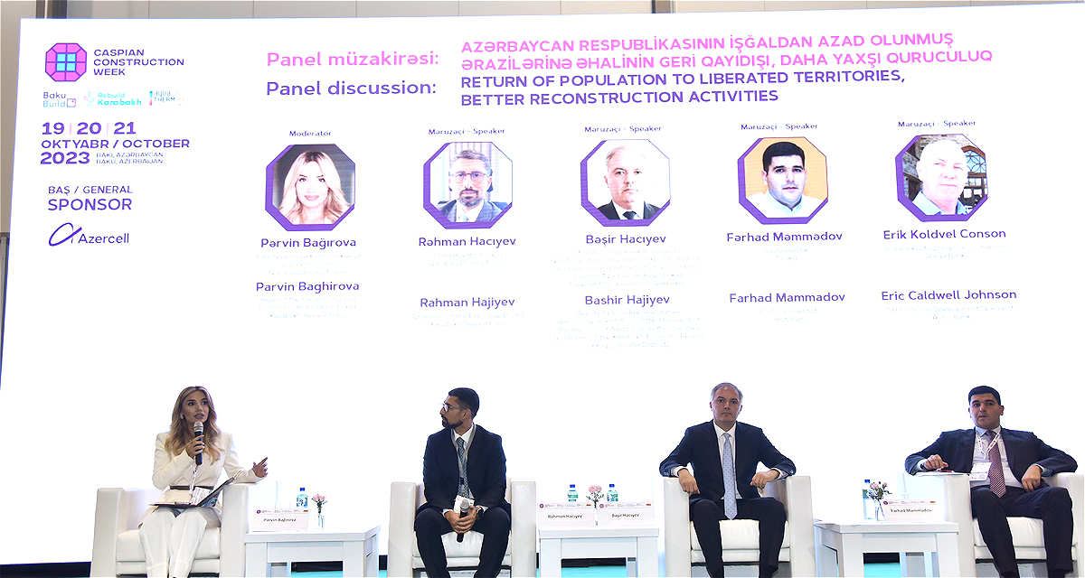 Panel discussions were held at the "Rebuild Karabakh - 2023" exhibition organized by the Karabakh Revival Fund