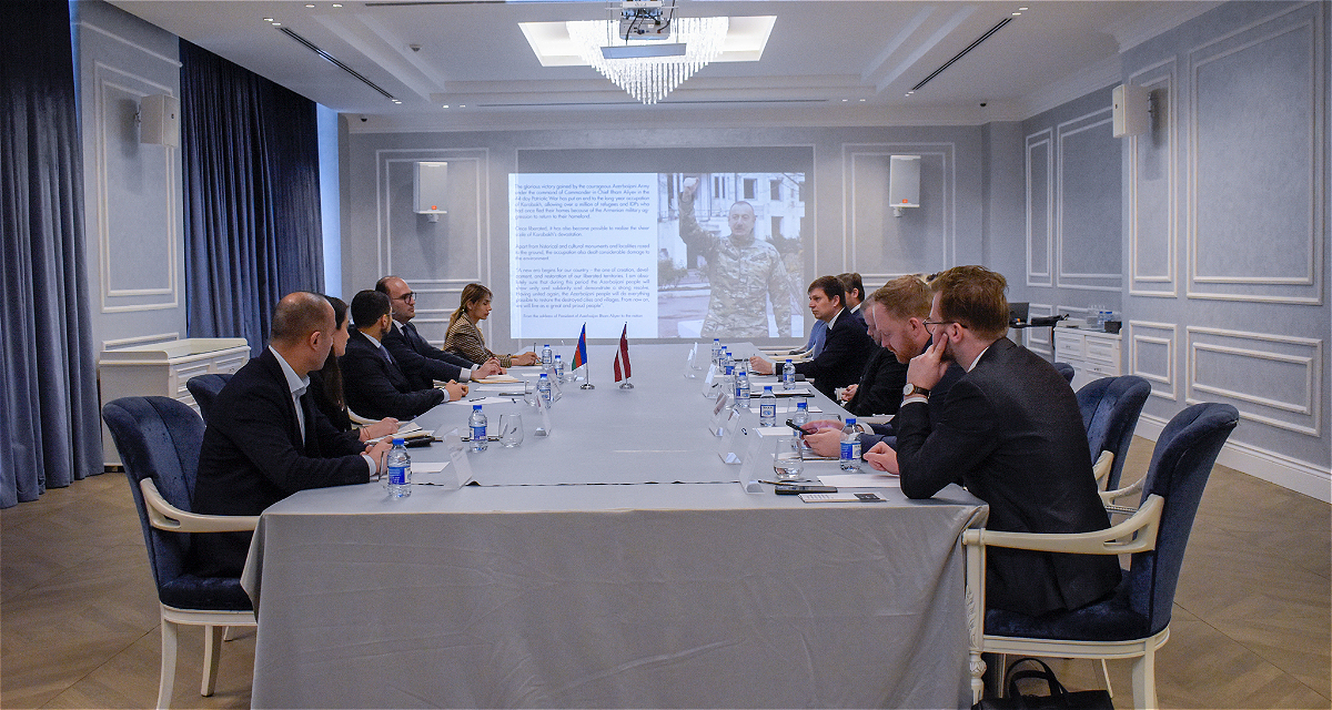 A meeting was held between the Karabakh Revival Fund and the delegation from Latvia