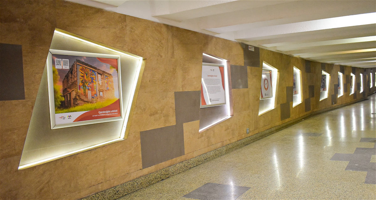 The “Urbicide in Karabakh” photo exhibition opened at the metro station