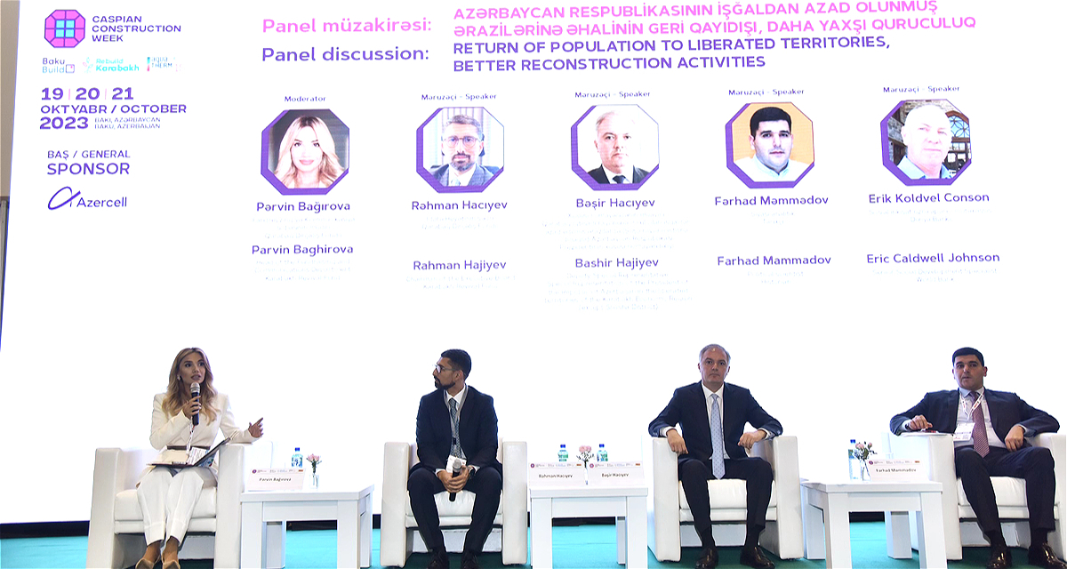 Panel discussions were held at the "Rebuild Karabakh - 2023" exhibition organized by the Karabakh Revival Fund