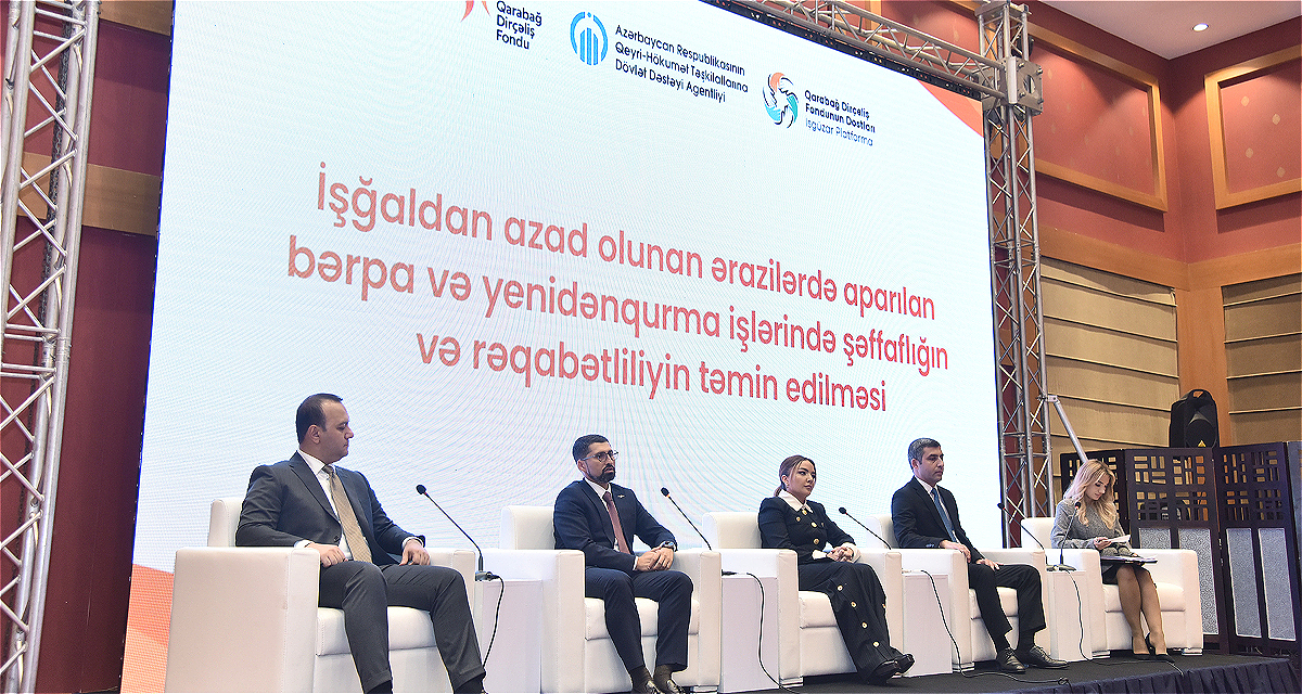 "Discussion on Ensuring Transparency and Competitiveness in Restoration and Reconstruction Works in Karabakh"