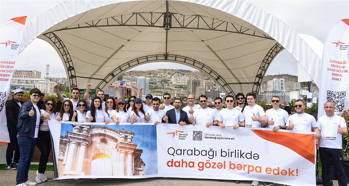 The Green Pavilion of the Karabakh Revival Fund at the Baku Marathon enticed great attention