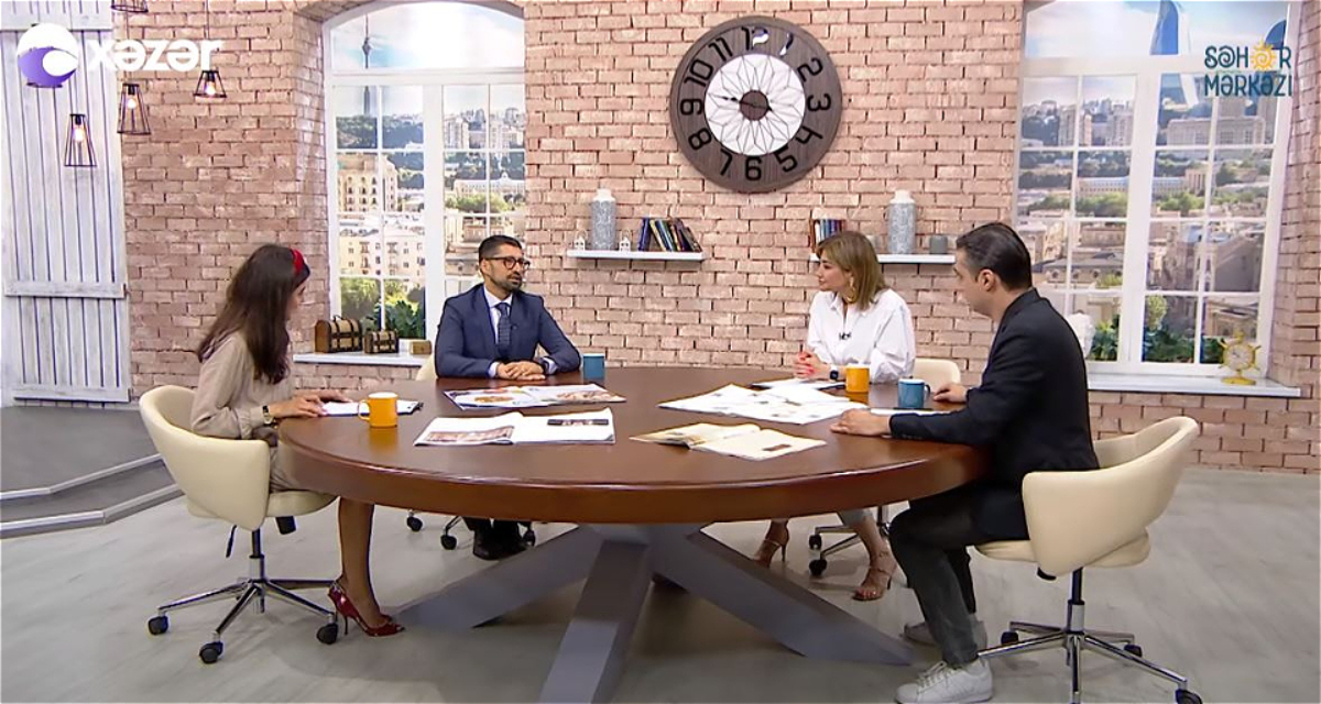 Rahman Hajiyev was a guest on the "Morning Center" program aired on Xəzər TV - VIDEO