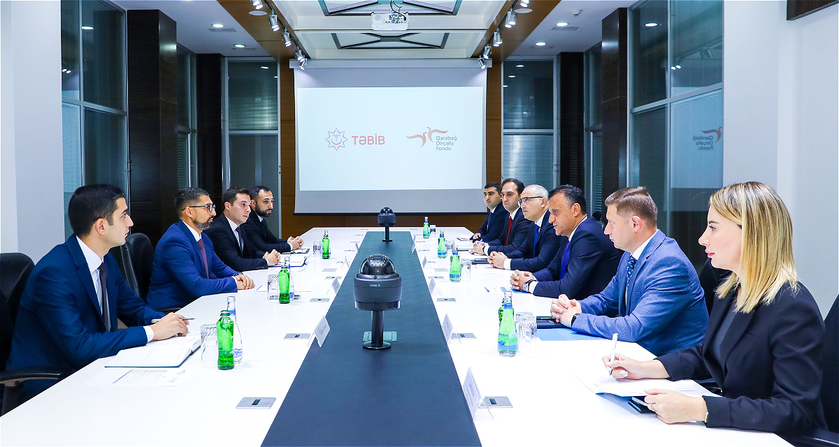 The development of cooperation between the Karabakh Revival Fund (KRF) and the Medical Territorial Units Management Association (TABİB) was discussed