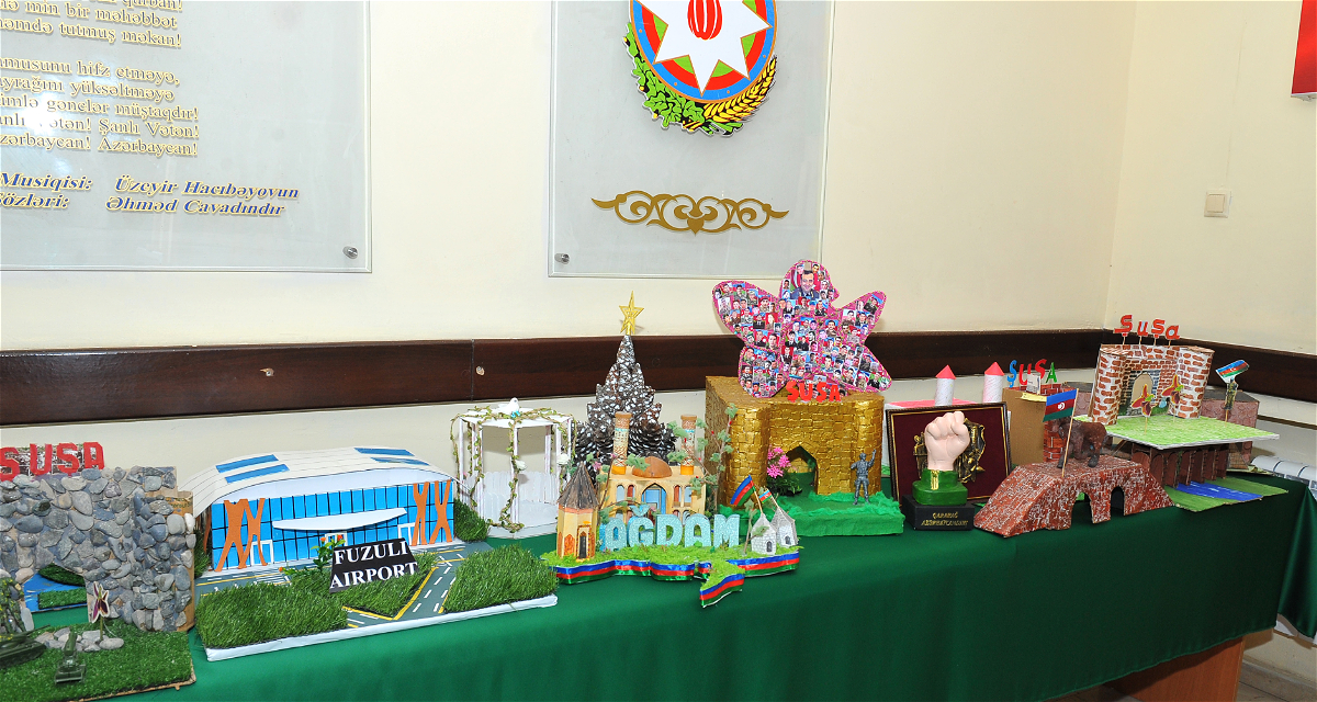 Students donated the proceeds from the sale of their handicrafts to the Karabakh Revival Fund