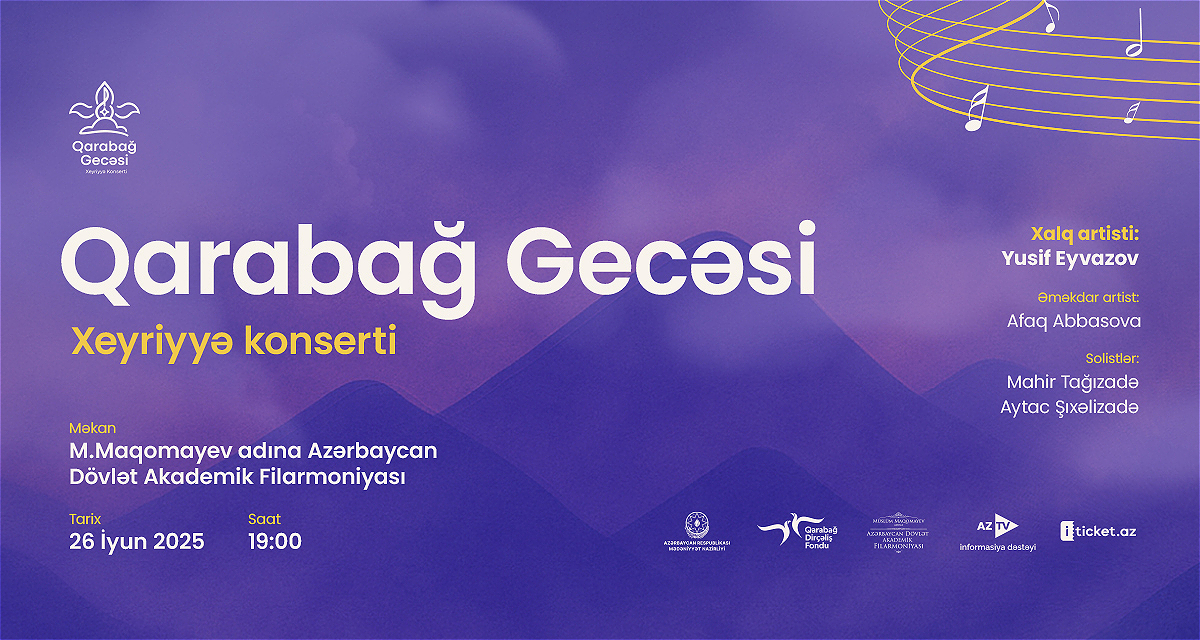 Buy a ticket to the “Night of Karabakh” charity concert and support the restoration of our beloved Karabakh!