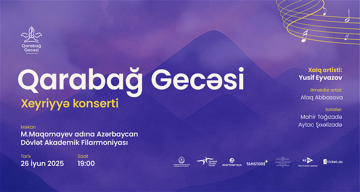 Buy a ticket to the “Night of Karabakh” charity concert and support the restoration of our beloved Karabakh!